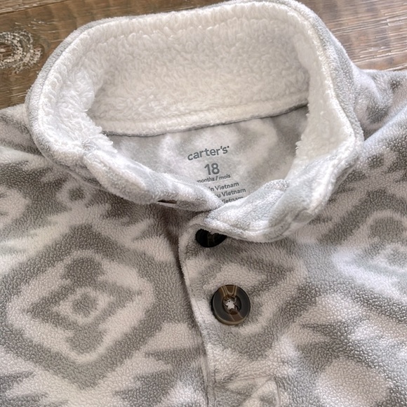 Carters Fleece Jumpsuit - Picture 3 of 5